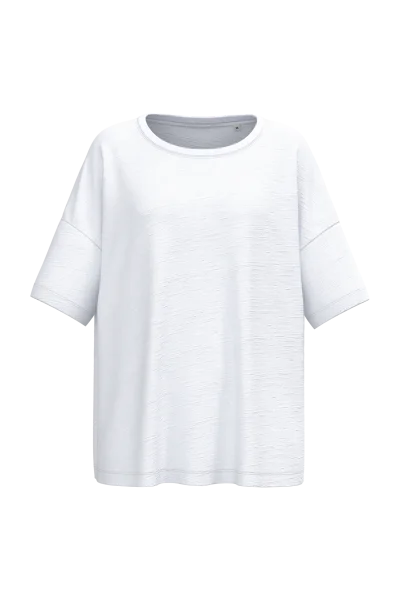 T-shirt écoresponsable slub oversize femme