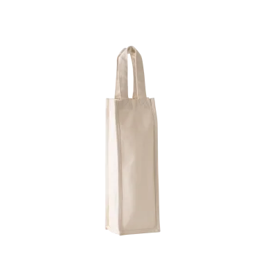 Sac porte-bouteille en coton canvas