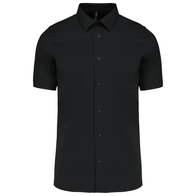 Chemise coton / élasthanne manches courtes