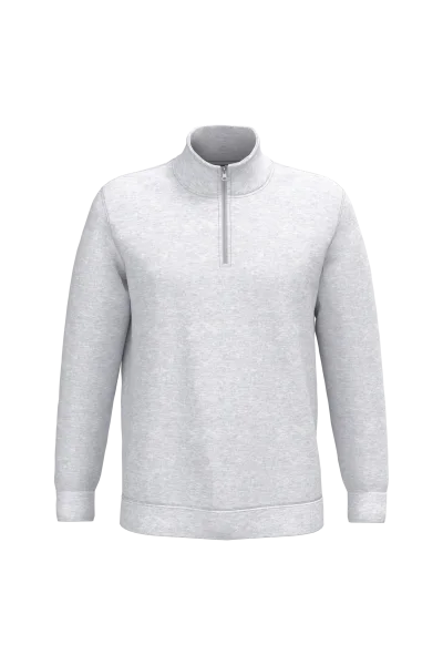 Sweat-shirt col zippé homme