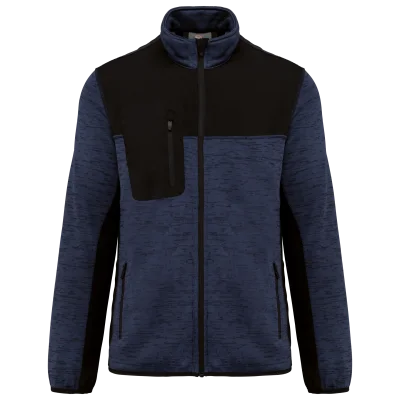 Veste recyclée en polytricot homme