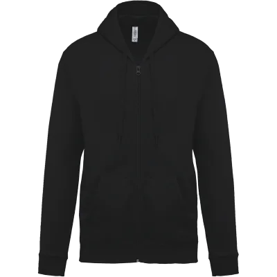 Sweat-shirt zippé capuche unisexe