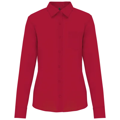 Chemise popeline polycoton entretien facile femme