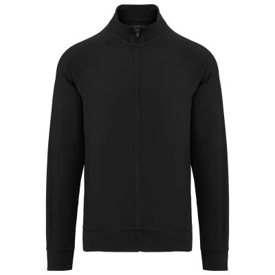 Veste molleton coton manches raglan unisexe