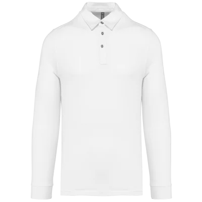 Polo jersey manches longues homme