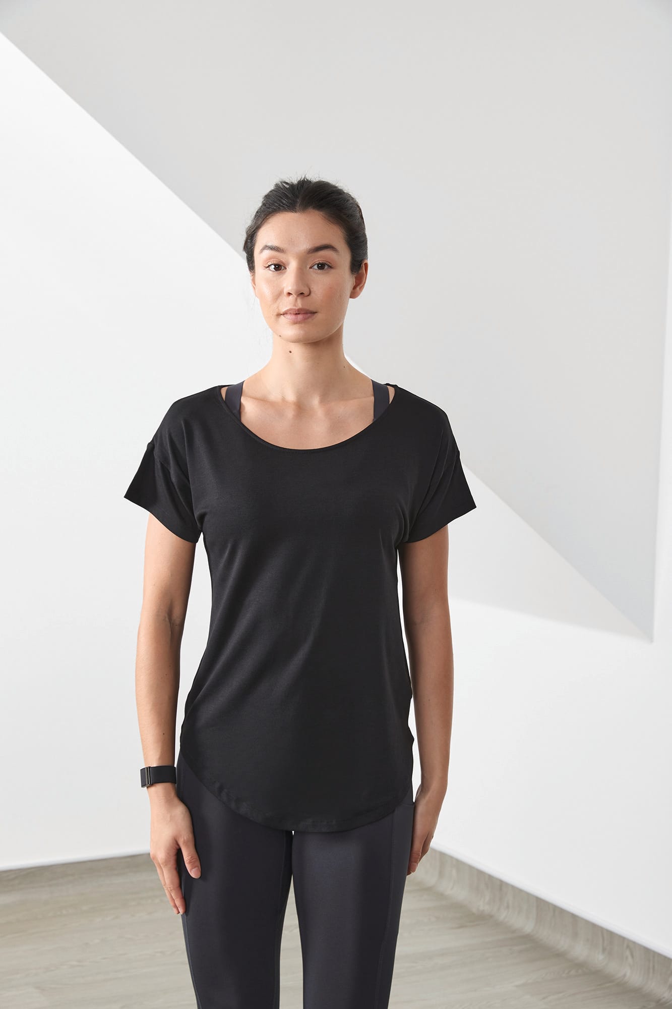 T-shirt scoop neck femme