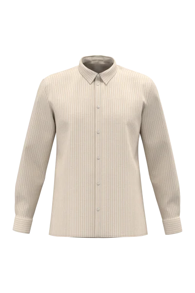 Chemise rayée en lin homme