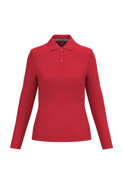 Polo manches longues femme