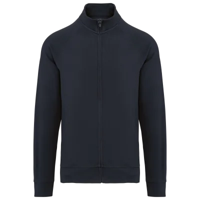 Veste molleton coton manches raglan unisexe