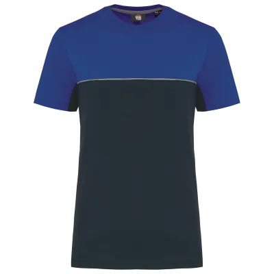 T-shirt bicolore écoresponsable manches courtes unisexe