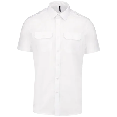 Chemise pilote manches courtes homme