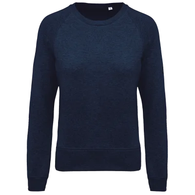 Sweat-shirt Bio col rond manches raglan femme