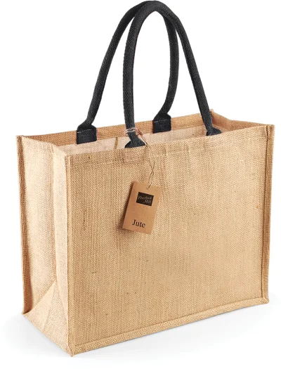 Sac shopping classique en jute