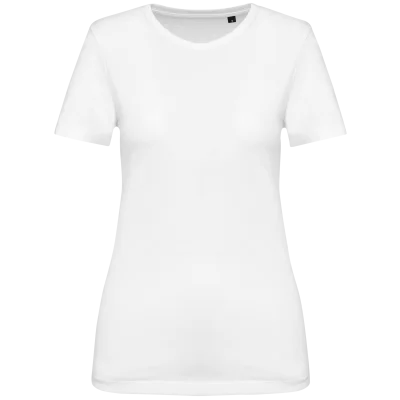 T-shirt Supima® col rond manches courtes femme