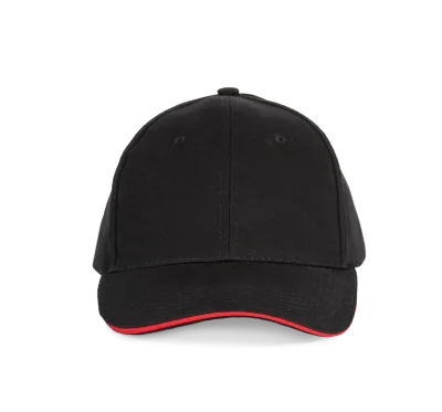 Casquette avec sandwich contrasté - 6 panneaux