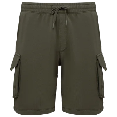 Short cargo écoresponsable délavé French Terry homme
