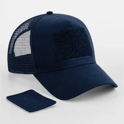 Casquette Filet Réglable à l'Arrière avec Patch Amovible