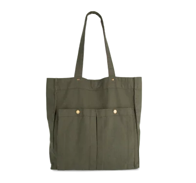 Sac à main à double poche frontale