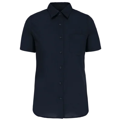 Chemise popeline manches courtes femme