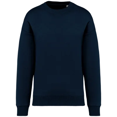 Sweat-shirt écoresponsable à col rond oversize unisexe