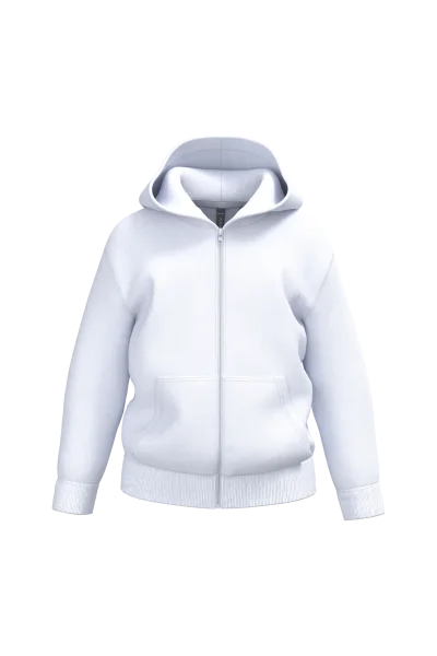 Sweat-shirt recyclé zippé à capuche enfant