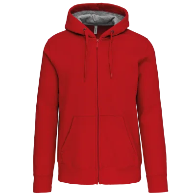 Sweat-shirt zippé capuche unisexe