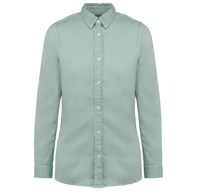 Chemise écoresponsable délavée femme