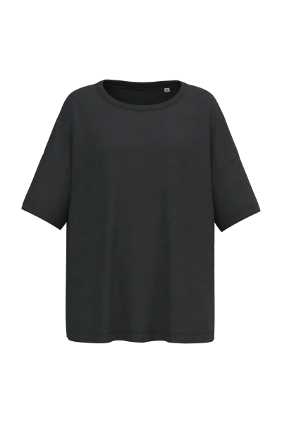 T-shirt écoresponsable slub oversize femme