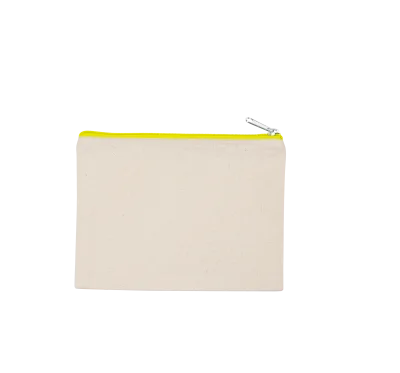 Pochette en coton canvas - modèle moyen
