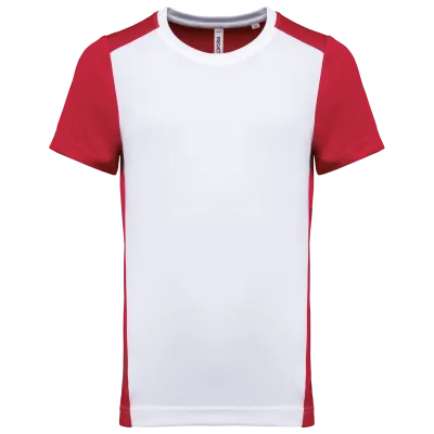 T-shirt de sport écoresponsable bicolore homme