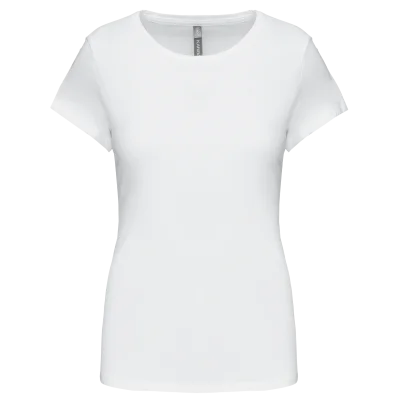 T-shirt col rond manches courtes femme