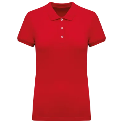 Polo piqué manches courtes femme