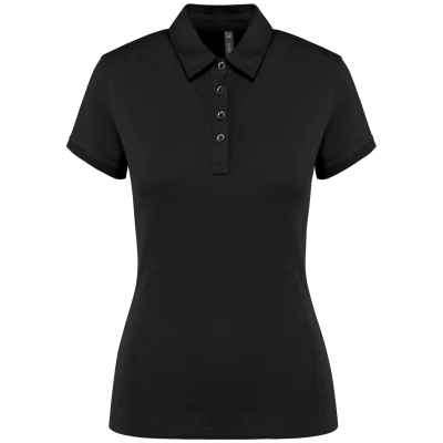 Polo jersey manches courtes femme