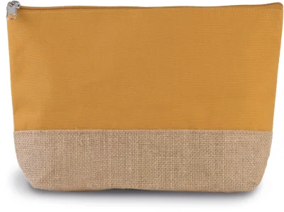 Pochette en toiles de coton et jute