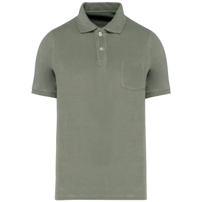 Polo écoresponsable en éponge homme