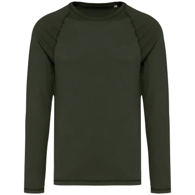 T-shirt écoresponsable raglan manches longues homme