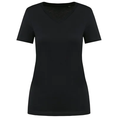 T-shirt Supima® col V manches courtes femme