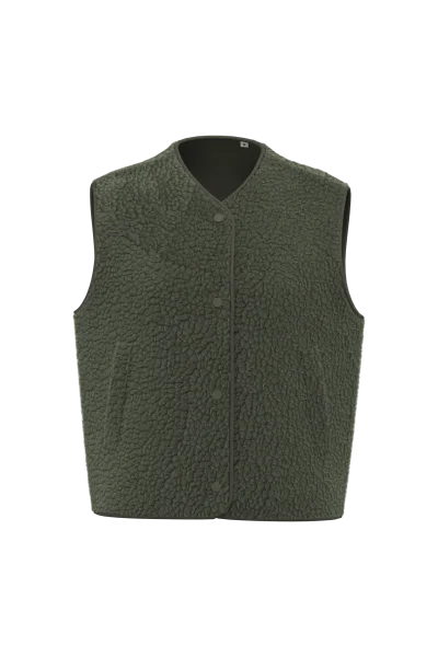 Veste sans manches en sherpa femme
