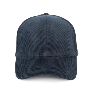 Casquette écoresponsable en velours côtelé 6 panneaux unisexe