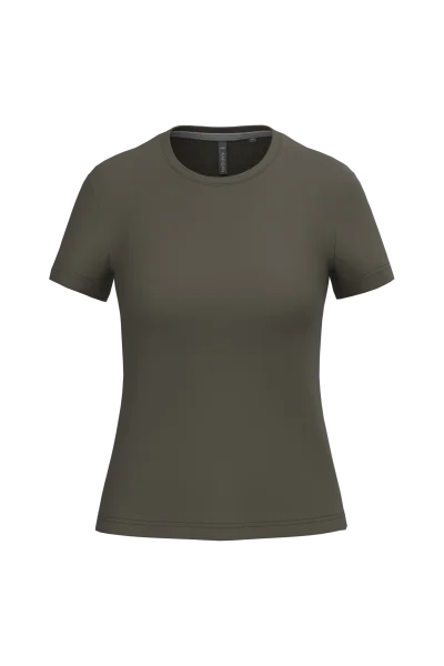 T-shirt col rond manches courtes femme
