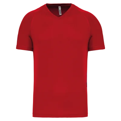 T-shirt de sport manches courtes col v homme