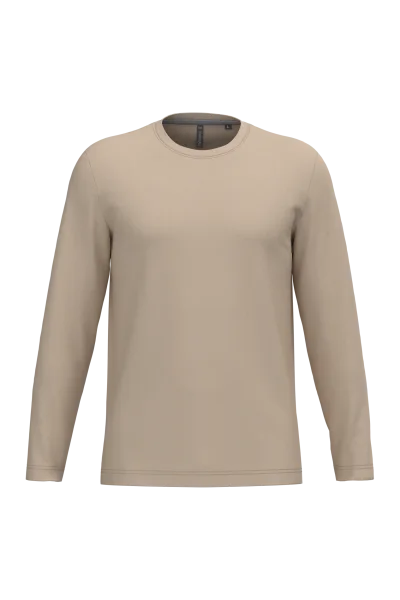 T-shirt col rond manches longues homme