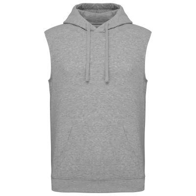 Sweat-shirt à capuche sans manches unisexe