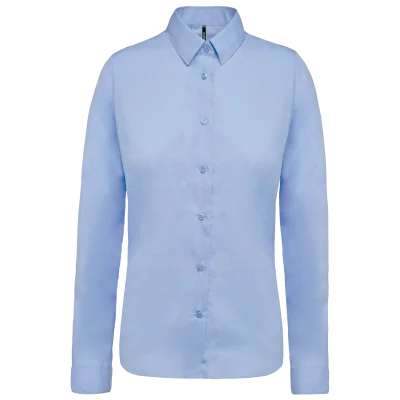 Chemise popeline manches longues femme