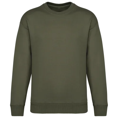 Sweat-shirt écoresponsable à col rond oversize unisexe