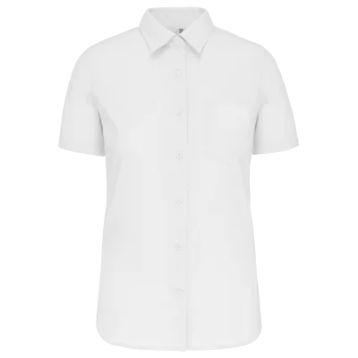 Chemise popeline manches courtes femme