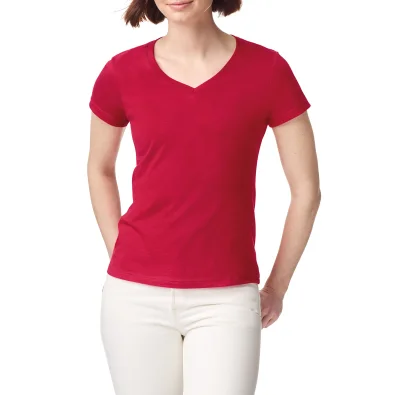 T-shirt femme col v Softstyle