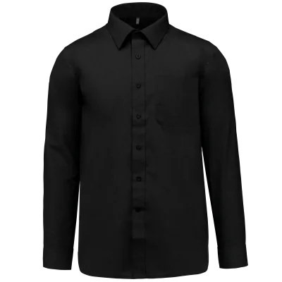 Chemise popeline polycoton entretien facile homme