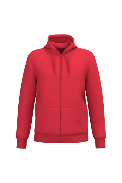 Sweat-shirt recyclé zippé à capuche unisexe