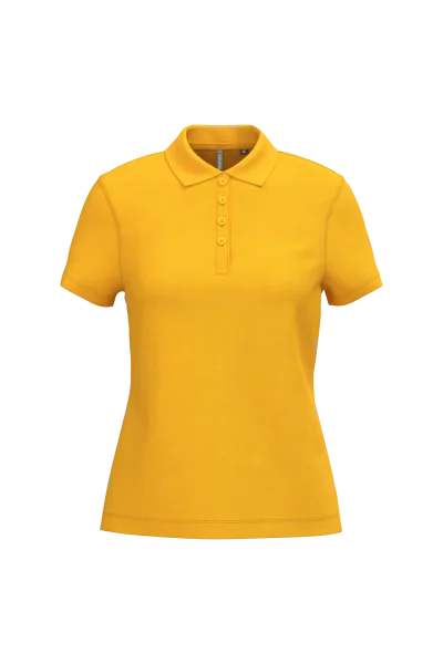 Polo piqué manches courtes femme